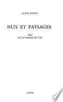 Nus et paysages