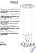Nye Publikationer Om Den Europæiske Union Modtaget Af Biblioteket