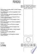 Nye Publikationer Om Den Europæiske Union Modtaget Af Biblioteket