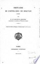 Obituaire de l'Hôtel-Dieu de Beauvais (1292) et censier de l'Hôtel-Dieu de Beauvais (1316)