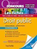 Objectif Concours - Fiches - Droit public, Catégorie B