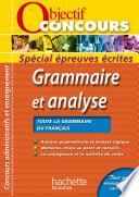 Objectif Concours Grammaire et analyse