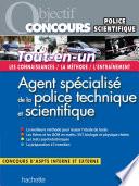 Objectif Concours Tout En Un Agent Specialise De La Police Technique Et Scientifique