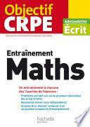 Objectif CRPE Entrainement En Maths