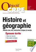 Objectif CRPE Épreuve écrite d'histoire et de géographie