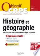Objectif CRPE Epreuve écrite d'histoire et de géographie