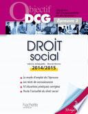 Objectif DCG Droit social 2014 2015