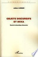 Objets discursifs et doxa