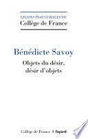 Objets du désir. Désirs d'objets.