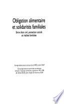 Obligation alimentaire et solidarités familiales