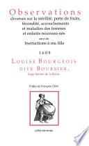 Observations diverses sur la stérilité, perte de fruits, fécondité, accouchements, et maladies des femmes et enfants nouveau-nés