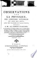 Observations sur la physique, sur l'histoire naturelle et sur les arts