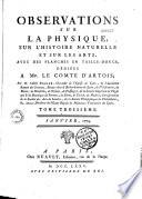 Observations sur la physique, sur l'histoire naturelle et sur les arts, par M. l'abbé Rozier (1771 au 1791)