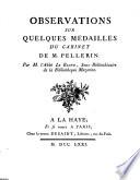 Observations sur quelques médailles du cabinet de M. Pellerin