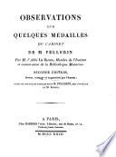 Observations sur quelques medailles du cabinet des M. Pellerin ... 2. Ed. (etc.)