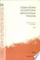 Observatoires et patrimoine astronomique français