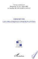 Observer les pratiques enseignantes