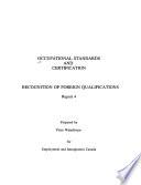 Occupational Standards and Certification