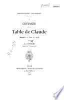 Odyssée de la Table de Claude découverte à Lyon en 1528