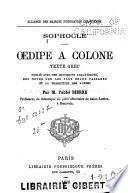 Oedipe a Colone