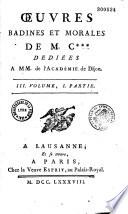 Oeuvres badines et morales de M. C*** [Jacques Cazotte].