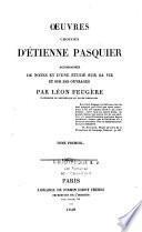 Oeuvres choisies d'Etienne Pasquier