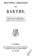 Oeuvres choisies de Barthe