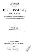 Oeuvres choisies de Bossuet ...