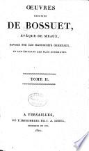 Oeuvres choisies de Bossuet: Méditations. 2 v. 1821