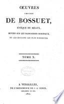 Oeuvres choisies de Bossuet: Sermons. 5 v. 1822