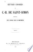 Oeuvres choisies de C. H. de Saint-Simon: Memoire sur la science de l'homme