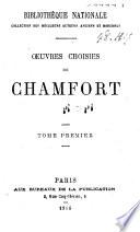 Oeuvres choisies de Chamfort