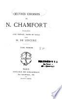 Oeuvres choisies de N. Chamfort