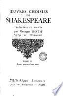 Oeuvres choisies de Shakespeare