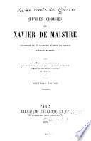 Oeuvres choisies de Xavier de Maistre