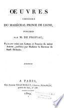 Oeuvres choisies du prince maréchal prince de Ligne