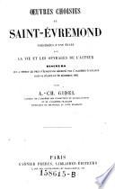 Oeuvres choisies: precedees d'une etude sur la vie et les ouvrages de l'auteur par A. Ch. Gidel