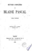 Oeuvres complètes de Blaise Pascal