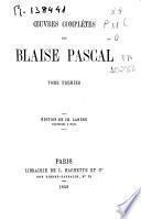 Oeuvres complètes de Blaise Pascal