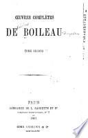 Oeuvres complètes de Boileau