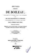 Oeuvres complètes de Boileau