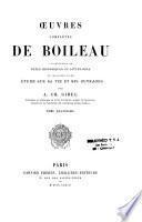 Oeuvres complètes de Boileau