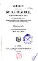 Oeuvres complètes de Bourdaloue