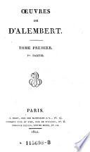 Oeuvres Completes de d'Alembert