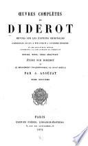 Oeuvres complètes de Diderot: Belles-lettres, pt. 6: Póesies diverses. Sciences. Mathématiques. Physiologie