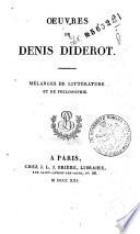*Oeuvres completes de Diderot tome 1 [-26].