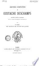 Oeuvres complètes de Eustache Deschamps