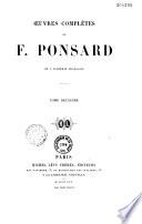 Oeuvres complètes de F. Ponsard de l'Académie Française