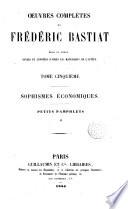 Oeuvres complètes de Frederic Bastiat