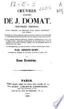 Oeuvres complètes de J. Domat: (1829. XII, 587 p.)